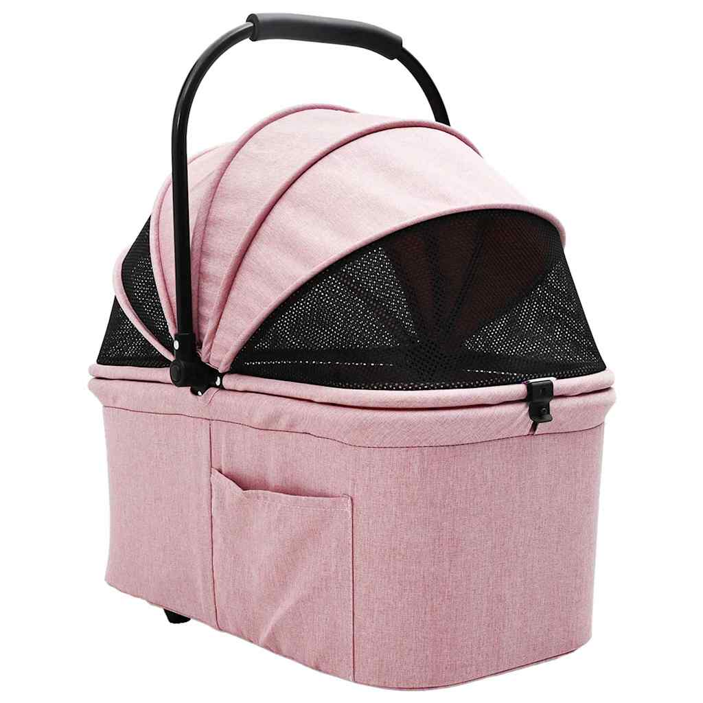 Sammenleggbar kjæledyrvogn Rosa 81 x 47 x 99 cm Polyester