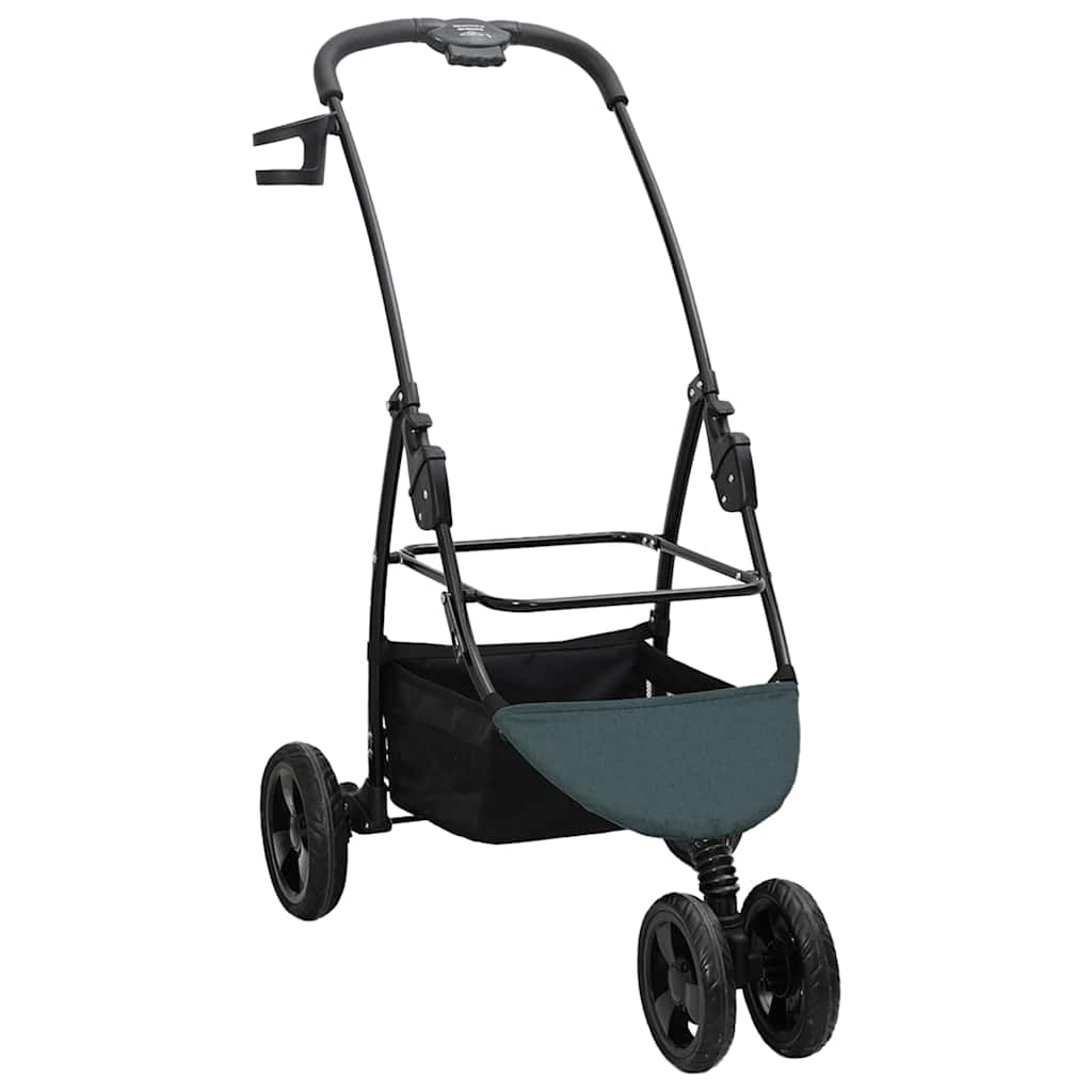Sammenleggbar kjæledyrvogn grønn 78 x 54 x 101 cm Polyester