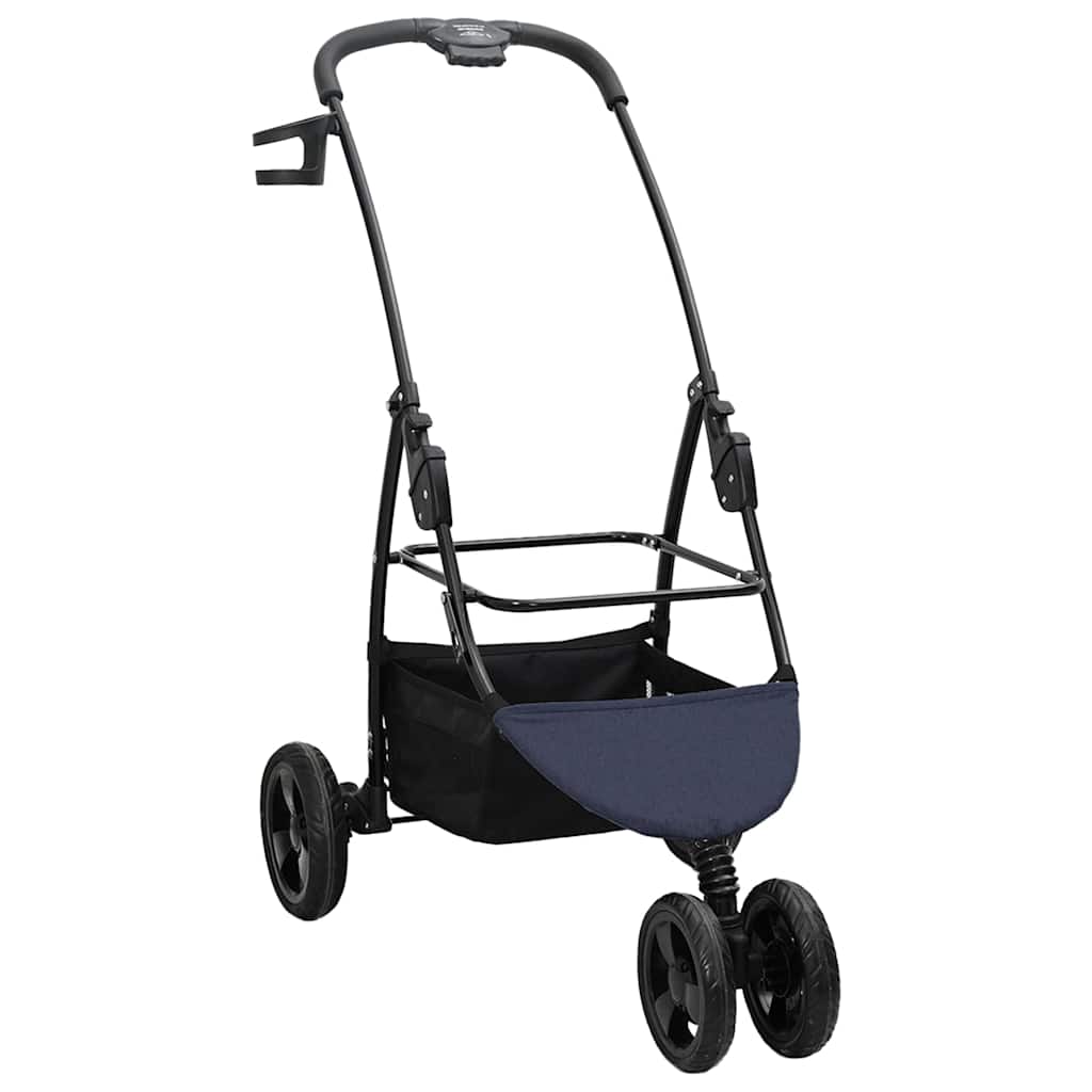 Sammenleggbar kjæledyrvogn Blå 78 x 54 x 101 cm Polyester