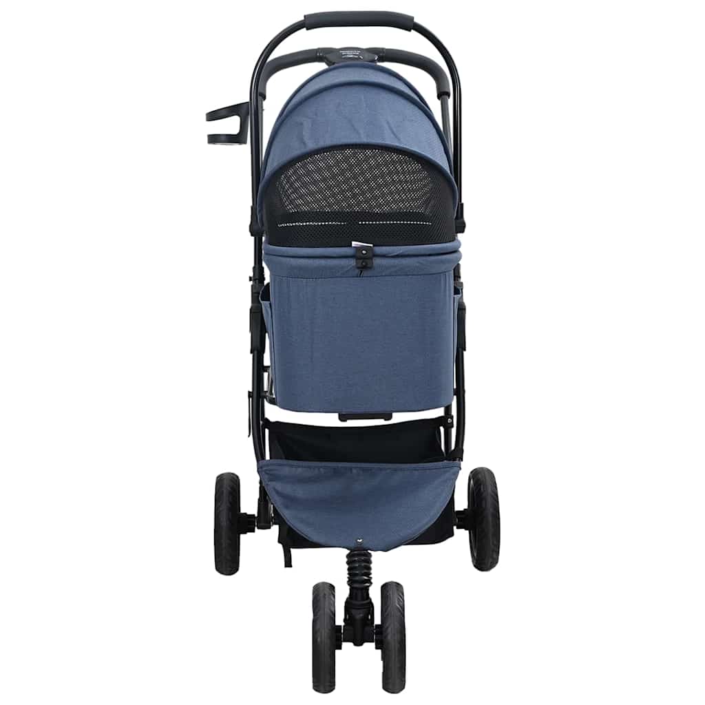 Sammenleggbar kjæledyrvogn Blå 78 x 54 x 101 cm Polyester