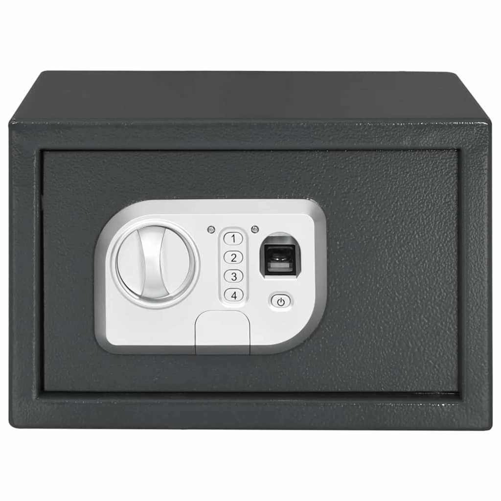 Digital safe med lås Mørke grå 31 x 20 x 20 cm Stål