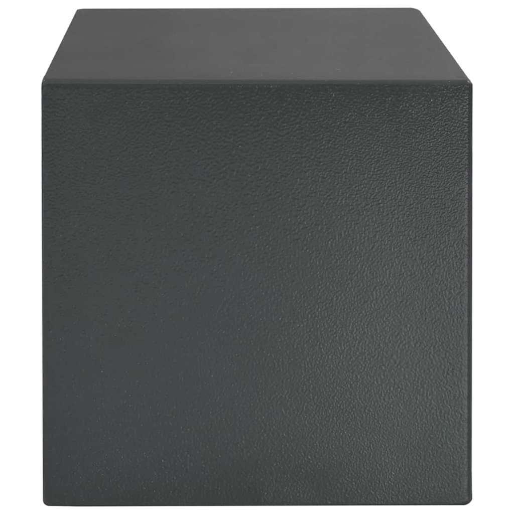 Digital safe med lås Mørke grå 35 x 25 x 25 cm Stål