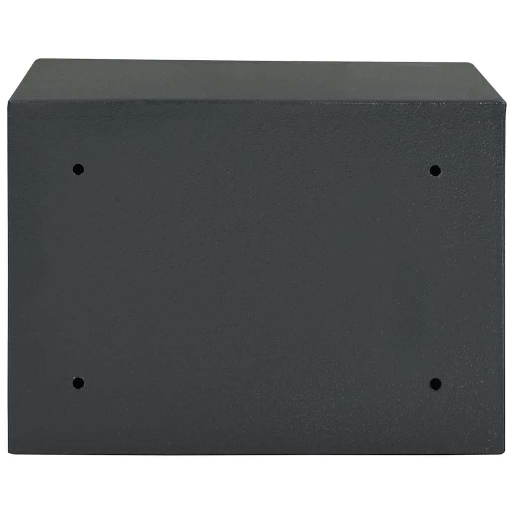 Safe Box med lås Mørke grå 35 x 25 x 25 cm Stål