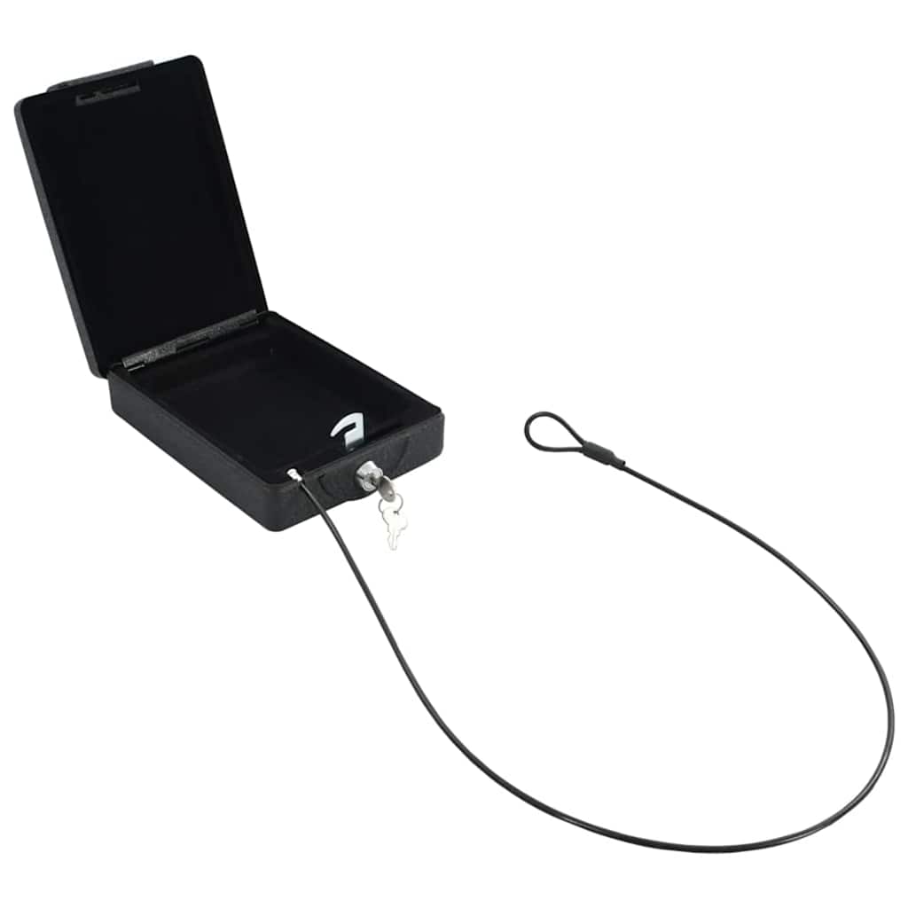Bil Safe med lås Svart 22 x 16 x 7 cm Stål