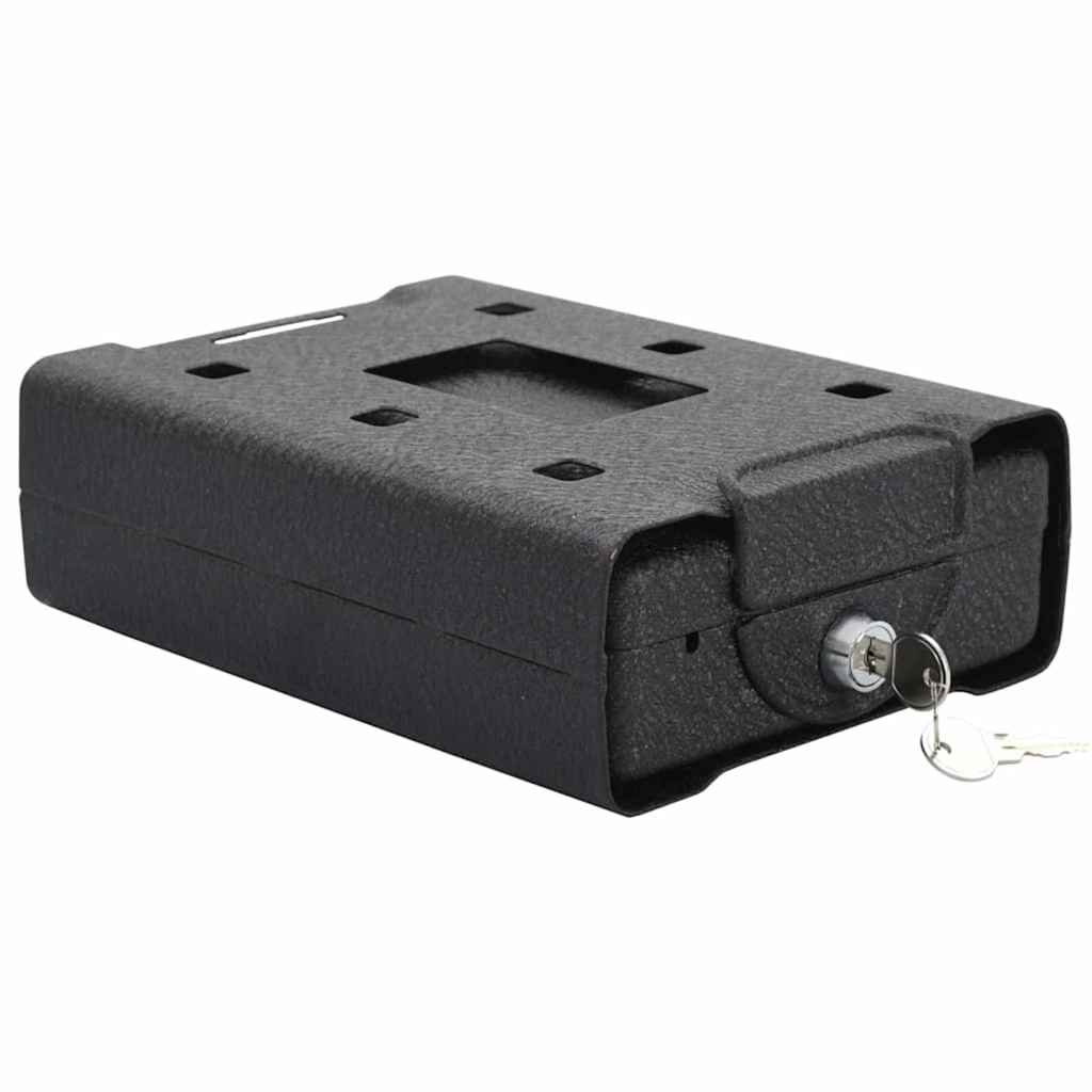 Bil Safe med lås Svart 22 x 16 x 7 cm Stål