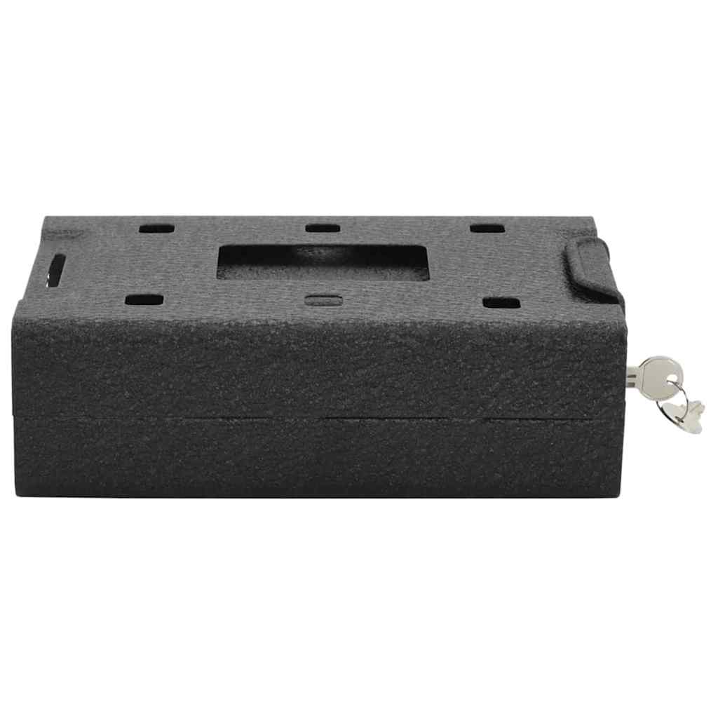 Bil Safe med lås Svart 22 x 16 x 7 cm Stål