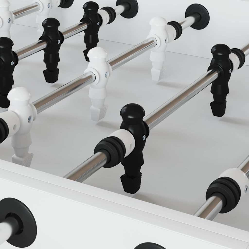 Foosball Bord Spillere 24 pcs Svart og Hvit 3,6 x 3,1 x 10,8 cm