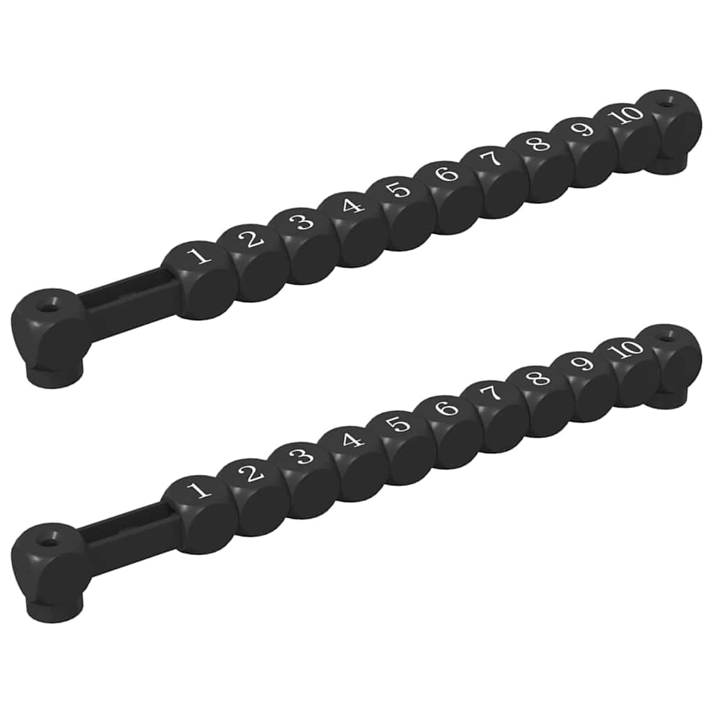 Bordfotballtellere 2 pcs Svart 30 x 2,2 x 2,9 cm HIPS