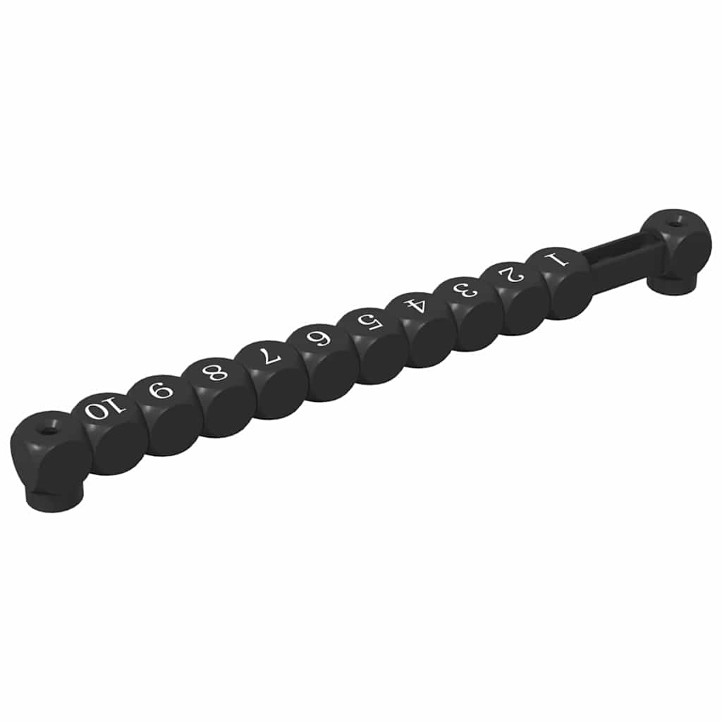 Bordfotballtellere 2 pcs Svart 30 x 2,2 x 2,9 cm HIPS