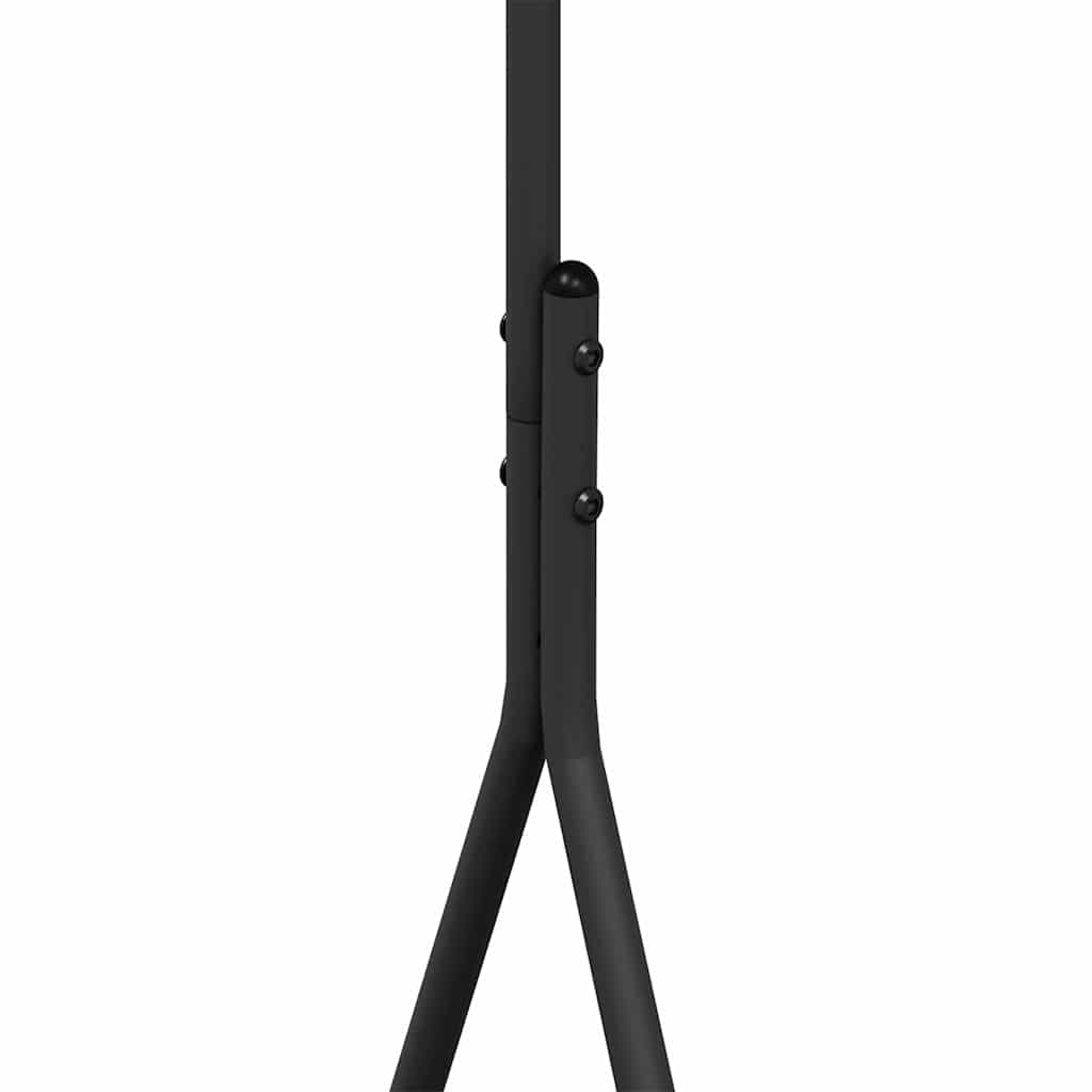Klesstativ med lagring Svart 100 x 56 x 154 cm Stål