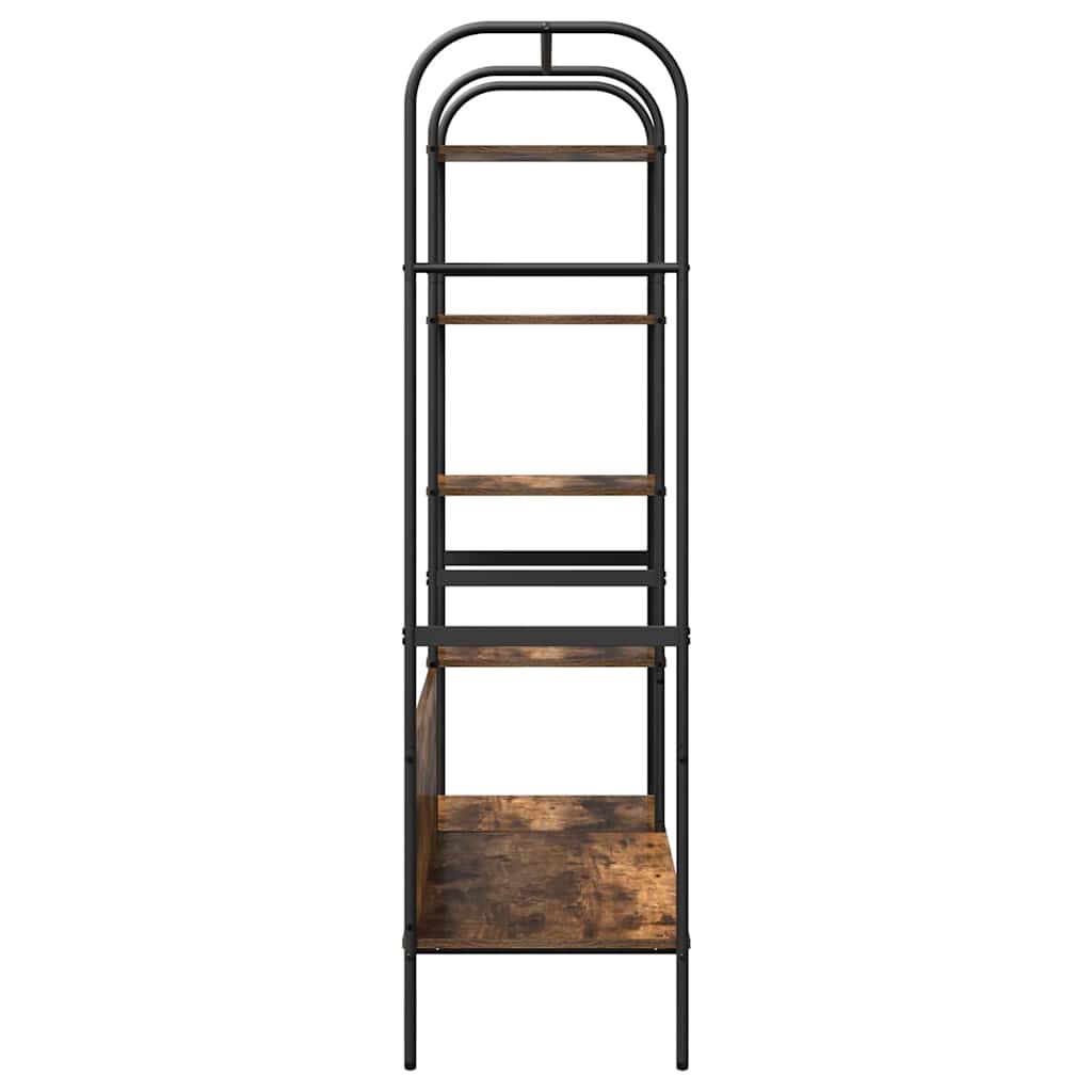 Klesstativ med hylle Brun Eik 120 x 44 x 160 cm Konstruert tre
