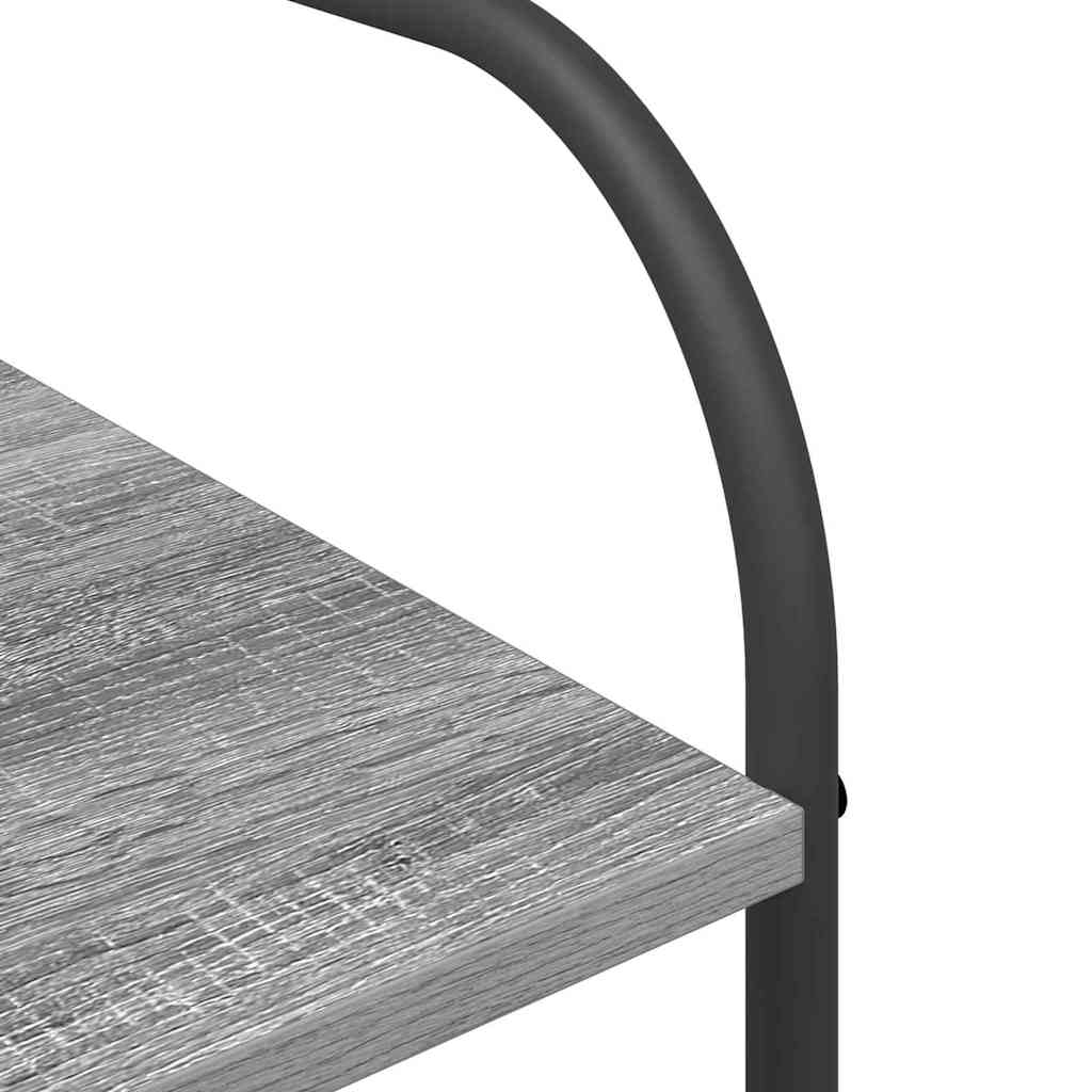 Klesstativ med hylle Grå 120 x 44 x 160 cm Konstruert tre