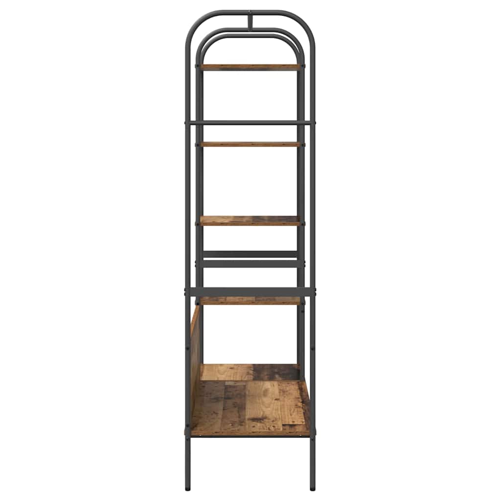 Klesstativ med hylle Brun 120 x 44 x 160 cm Konstruert tre
