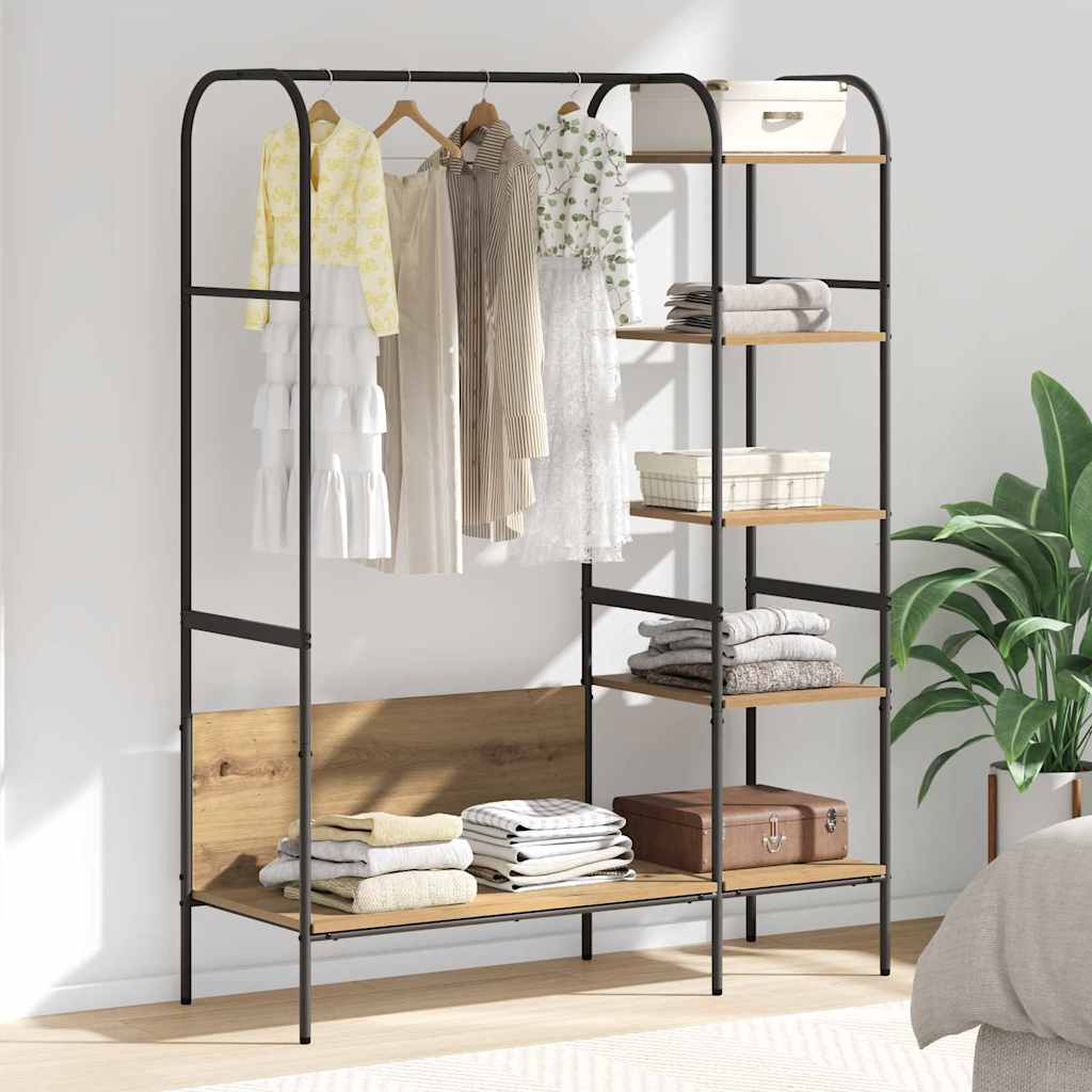 Klesstativ Beige 120 x 44 x 160 cm Konstruert tre