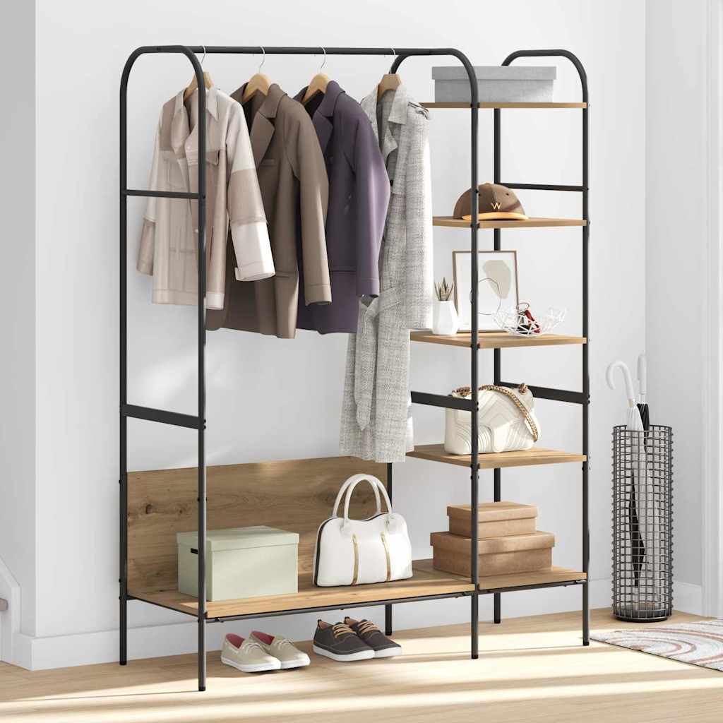 Klesstativ Beige 120 x 44 x 160 cm Konstruert tre