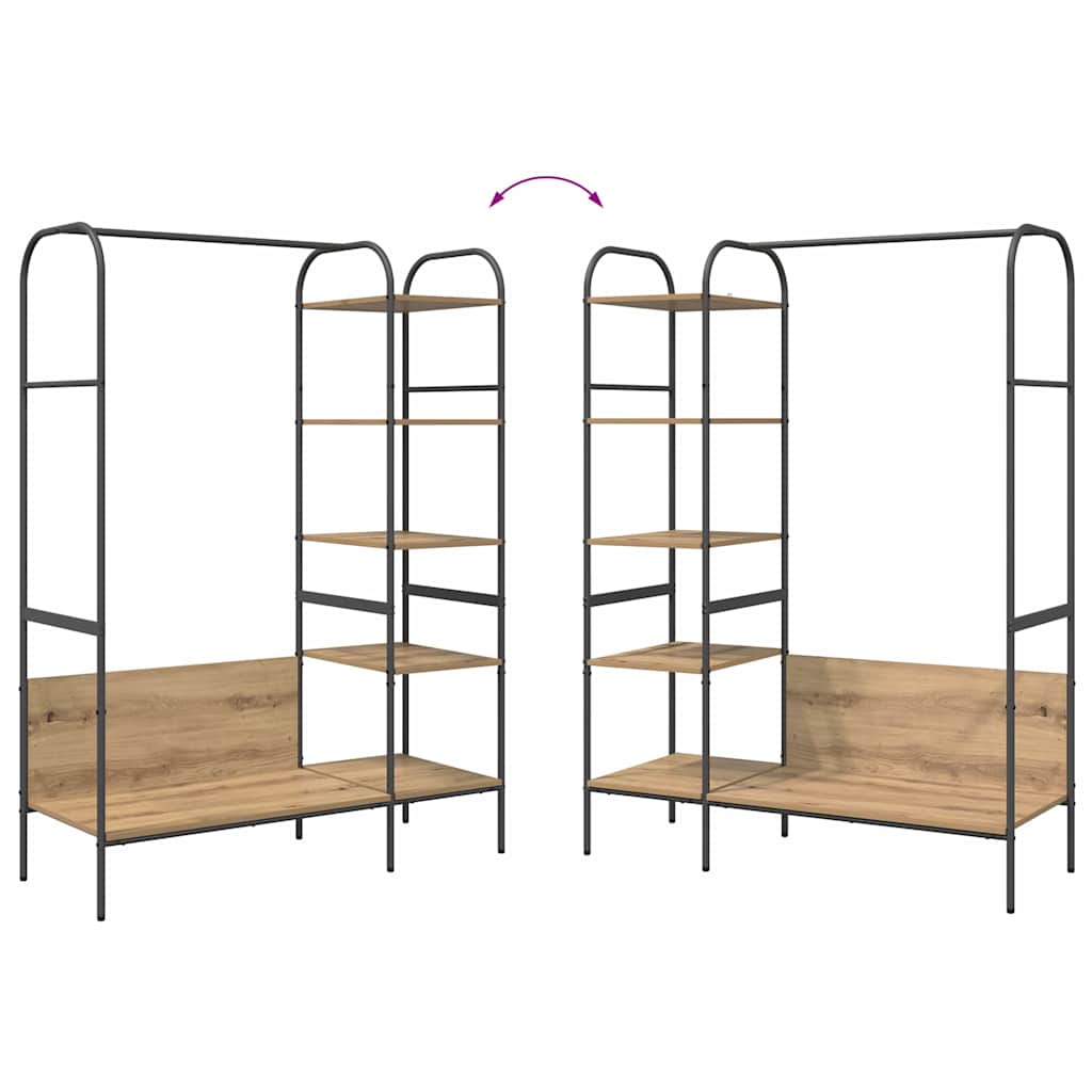 Klesstativ Beige 120 x 44 x 160 cm Konstruert tre