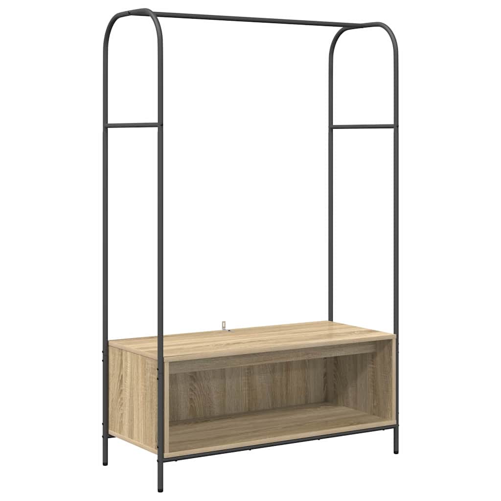 Klesstativ Brun Eik 100 x 44 x 160 cm Konstruert tre