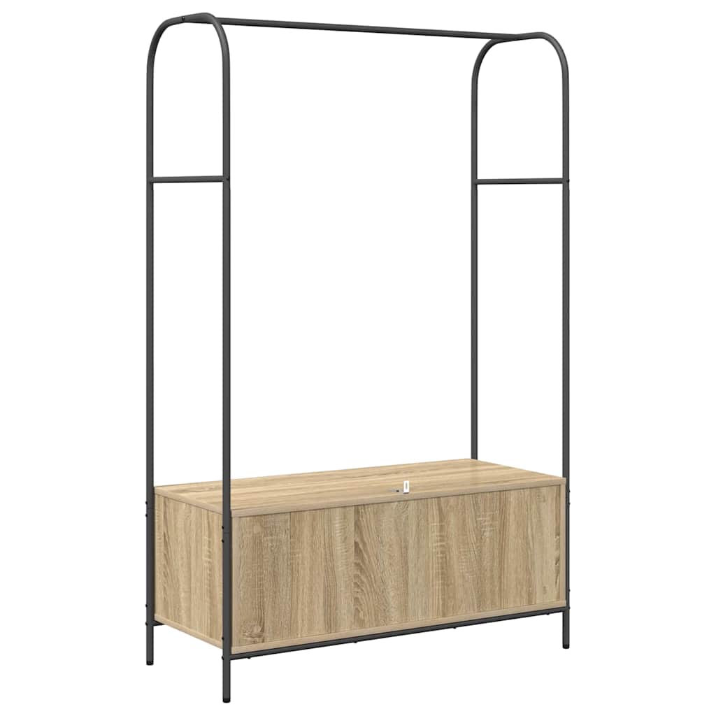Klesstativ Brun Eik 100 x 44 x 160 cm Konstruert tre