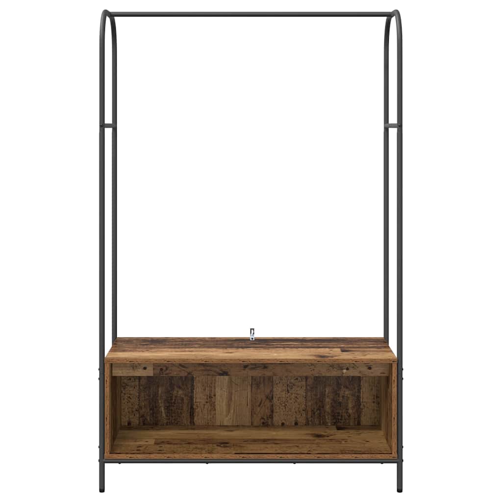 Klesstativ Brun Eik 100 x 44 x 160 cm Konstruert tre