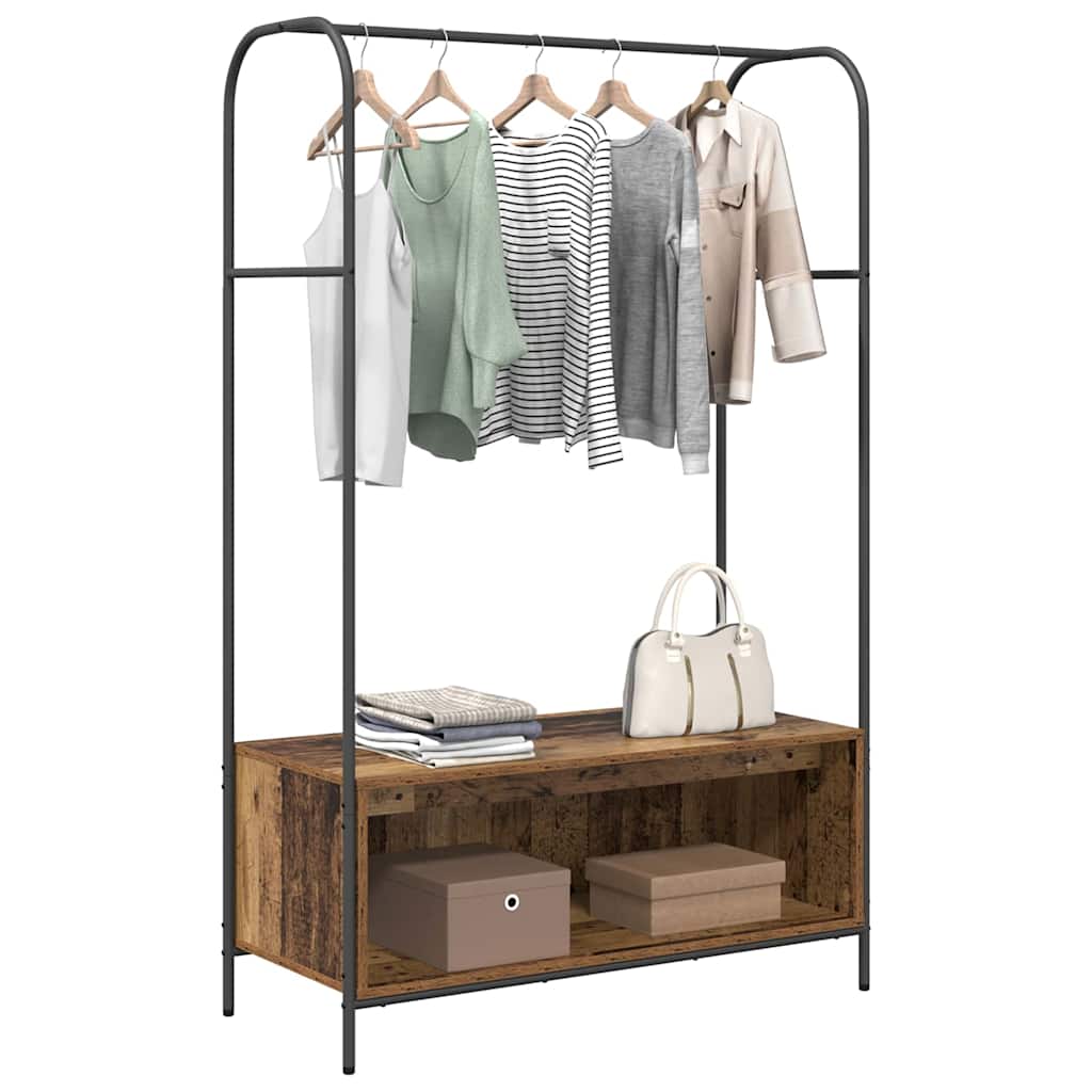Klesstativ Brun Eik 100 x 44 x 160 cm Konstruert tre
