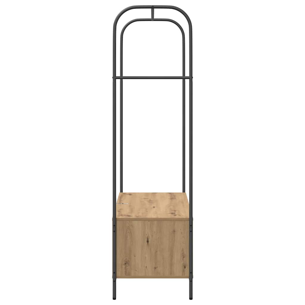 Klesstativ Brun Eik 100 x 44 x 160 cm Konstruert tre