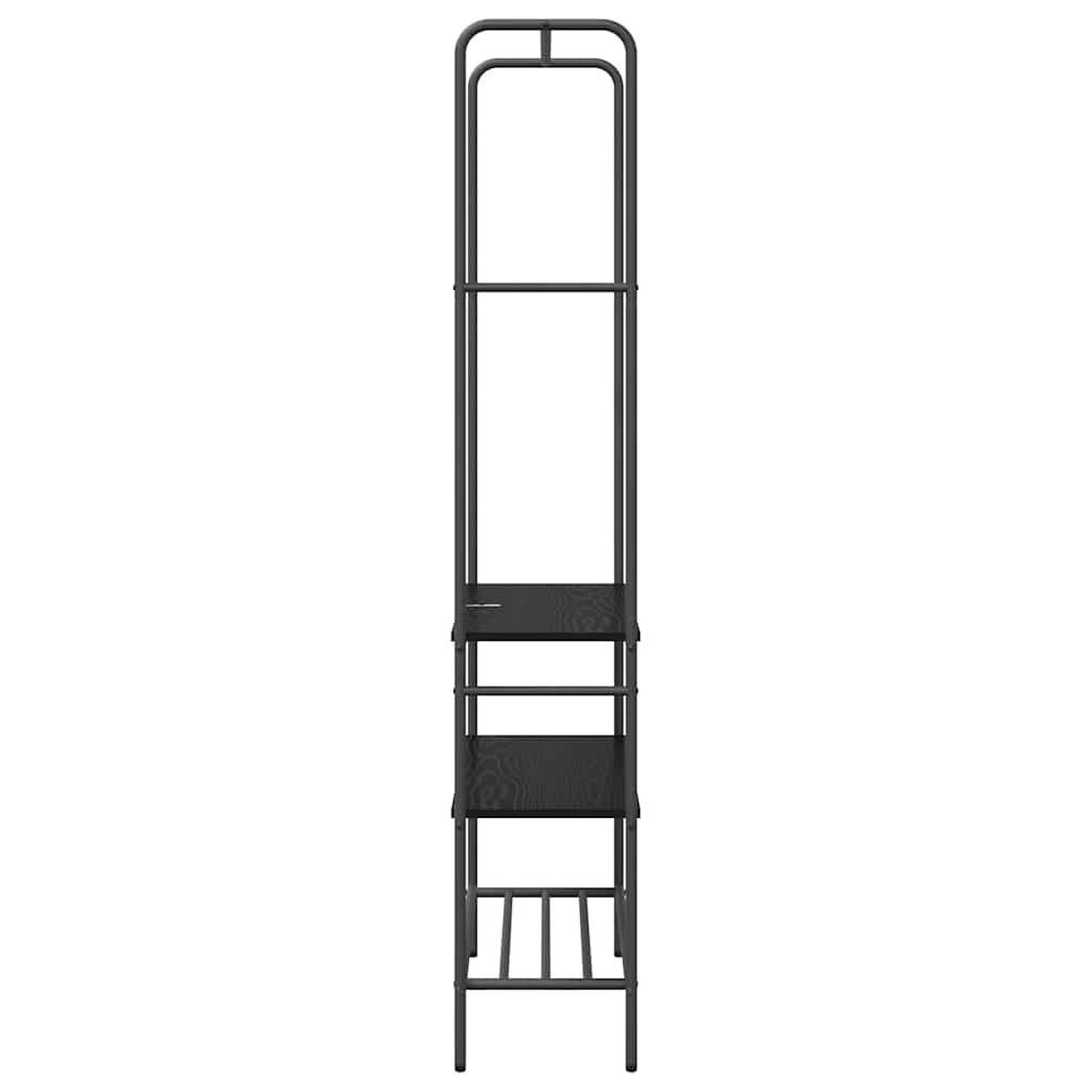 Klesstativ Svart Eik 77 x 30 x 171 cm Konstruert tre