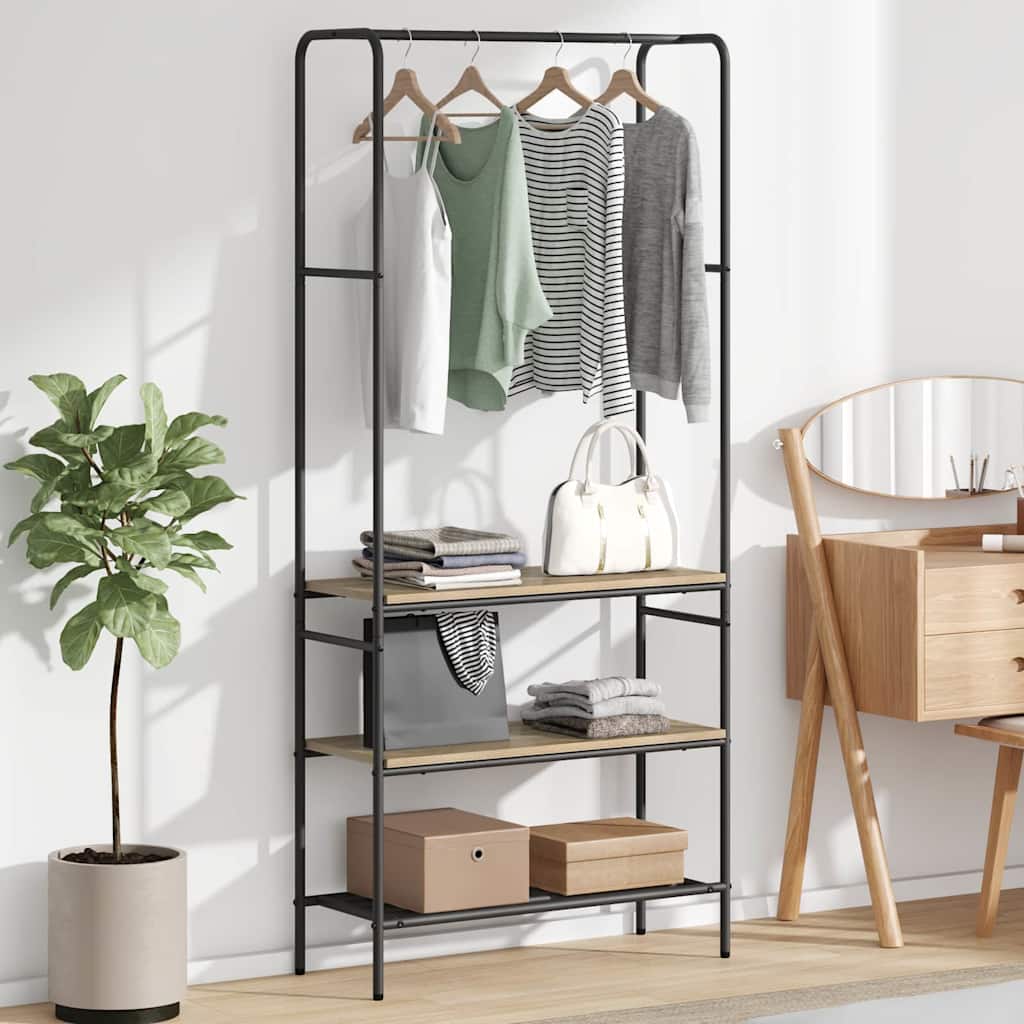 Klesstativ Sonoma eik 77 x 30 x 171 cm Konstruert tre