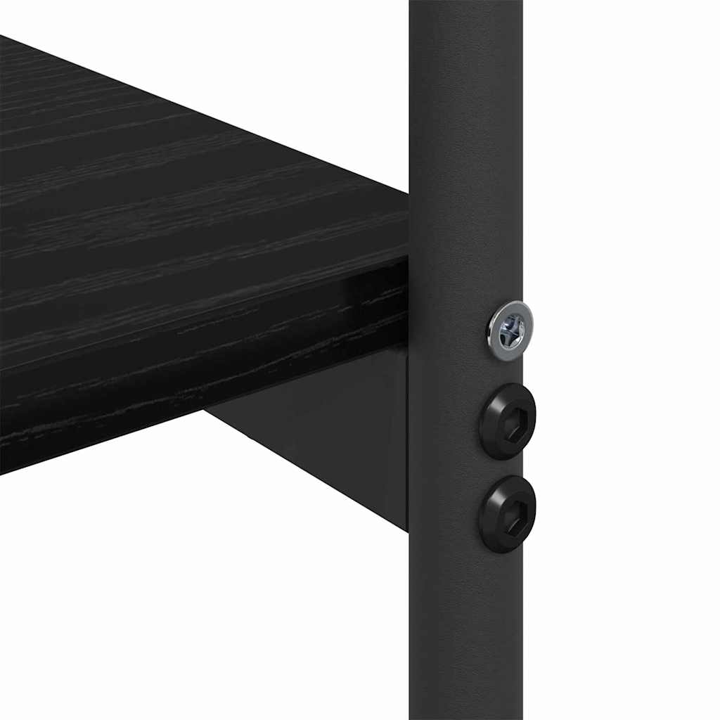 Konsollbord Svart Eik 101 x 35 x 80,5 cm Konstruert tre