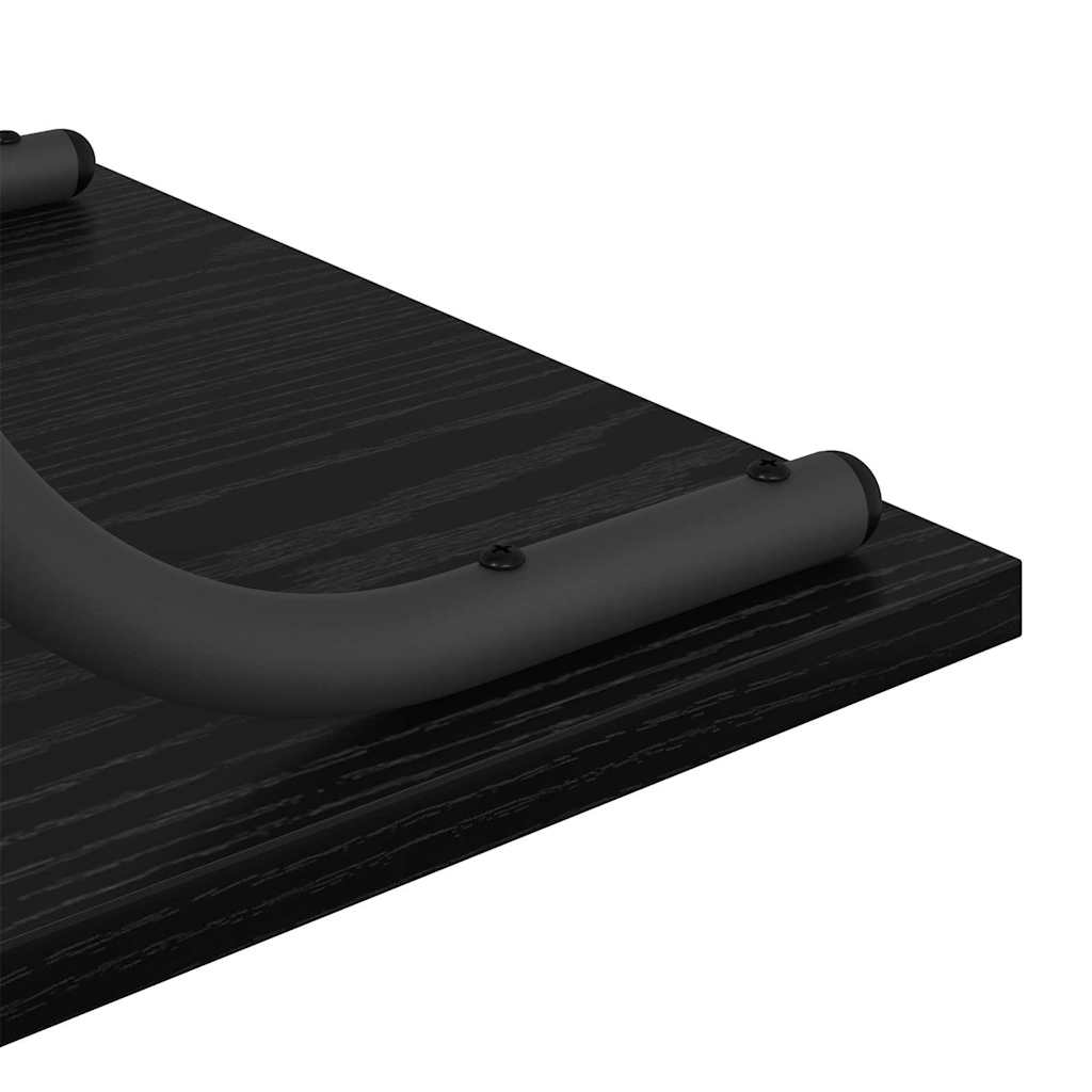 Konsollbord Svart Eik 101 x 35 x 80,5 cm Konstruert tre