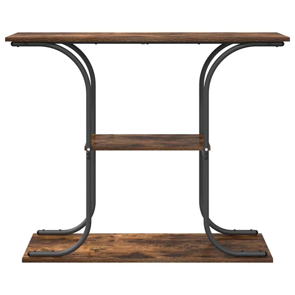 Konsollbord Røkt eik 101 x 35 x 80,5 cm Konstruert tre