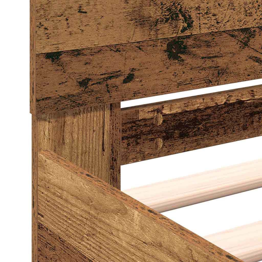 Sengestamme Gammelt tre 203 x 185 x 70 cm Konstruert tre