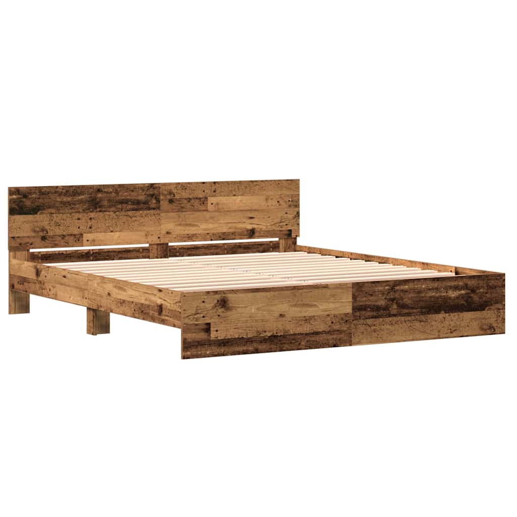 Sengestamme Gammelt tre 203 x 185 x 70 cm Konstruert tre