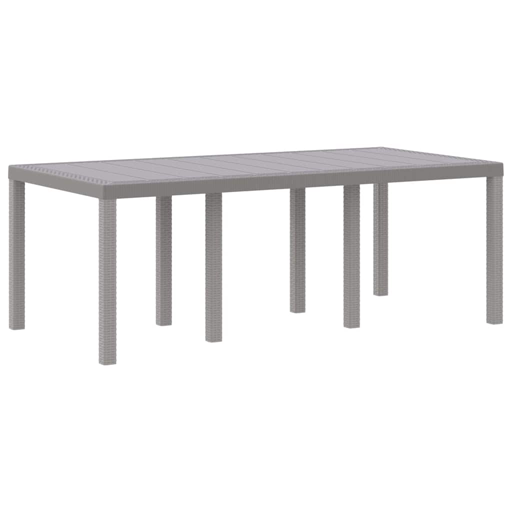Hage Spisegruppe 9 pcs Lysegrå Polypropen