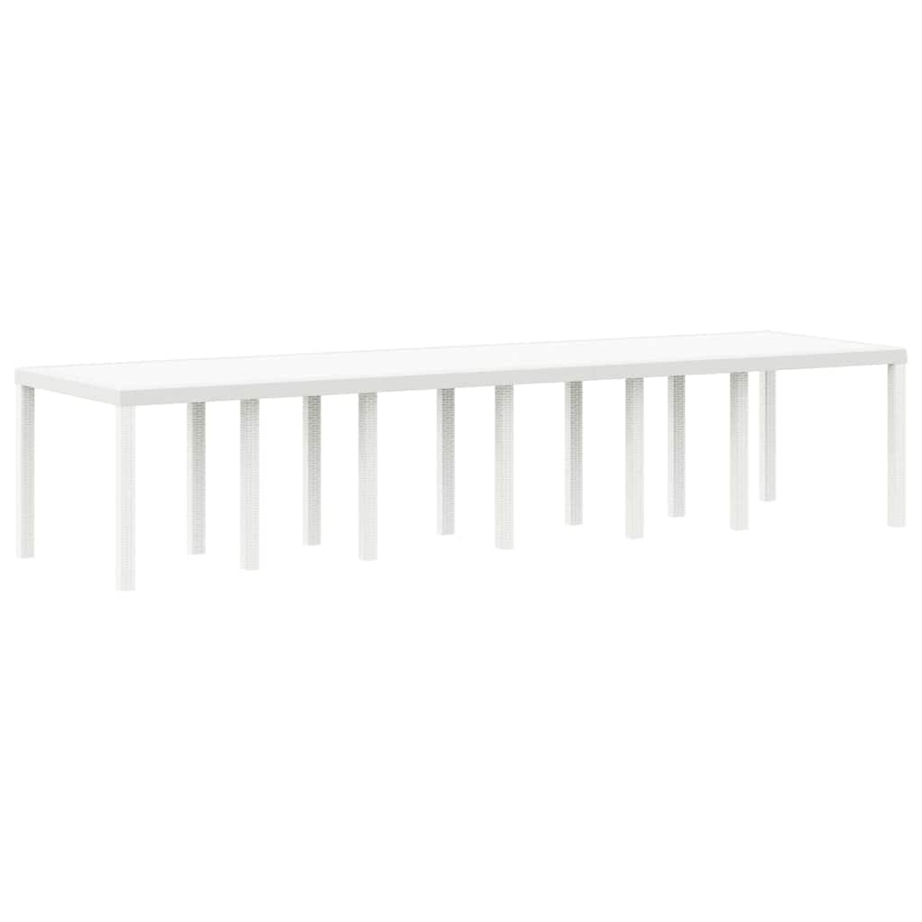 Hage Spisegruppe 15 stk. Hvit Polt rattan