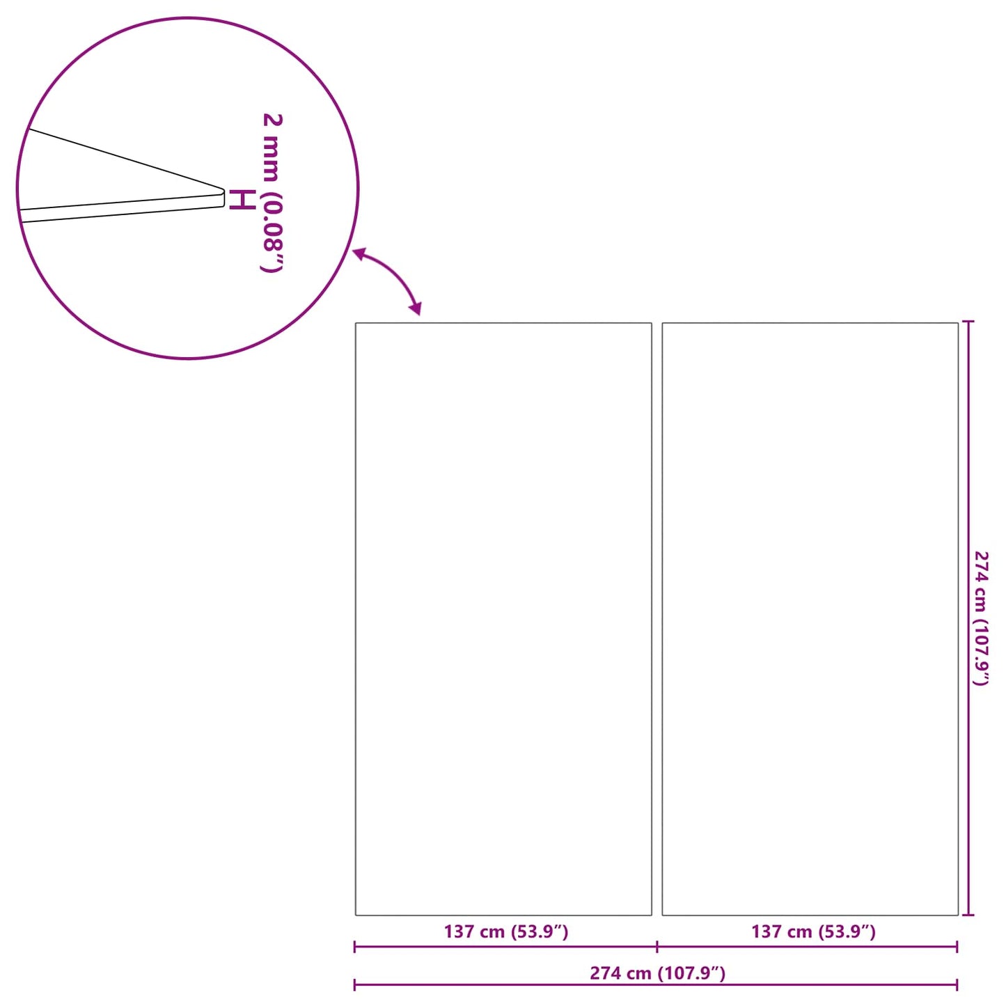 Bunnark til basseng 1 274 x 274 x 0,1 cm Torget Uvevd Stoff for