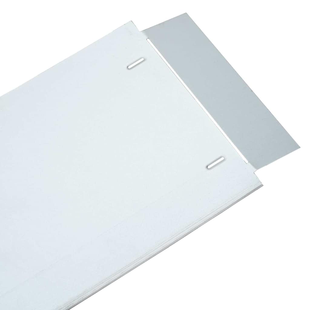Plenkanter 5 pcs sølv 100 x 25 x 0,07 cm Galvanisert Stål