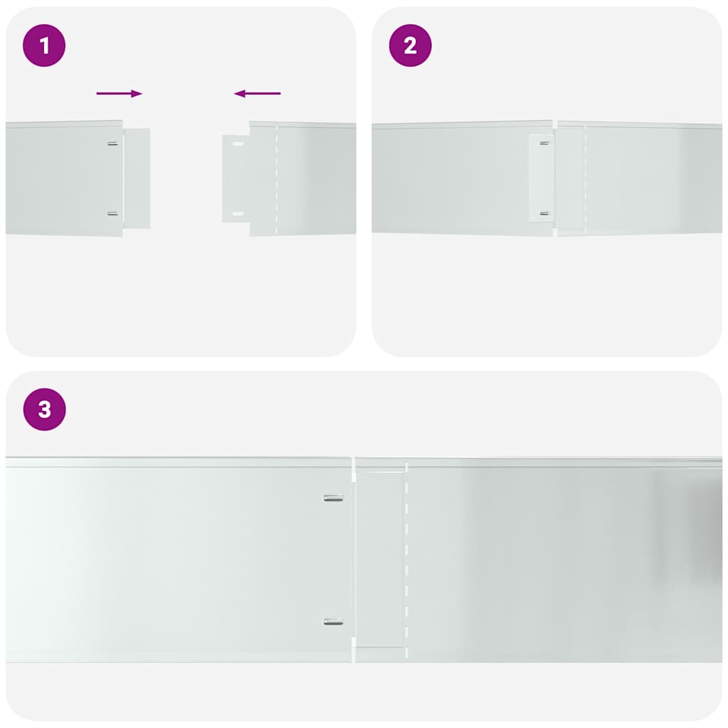 Plenkanter 5 pcs sølv 100 x 25 x 0,07 cm Galvanisert Stål
