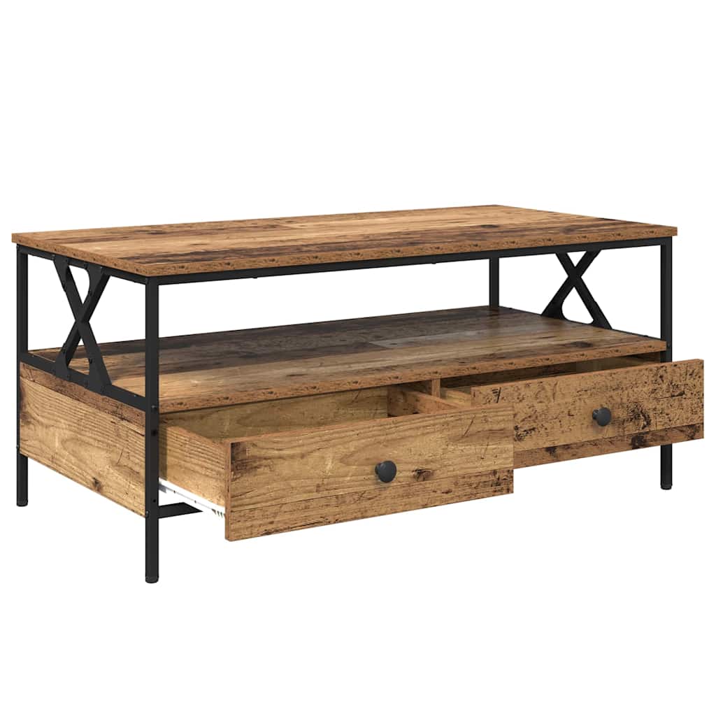 Kaffebord Gammelt tre 100 x 51 x 45 cm Konstruert tre