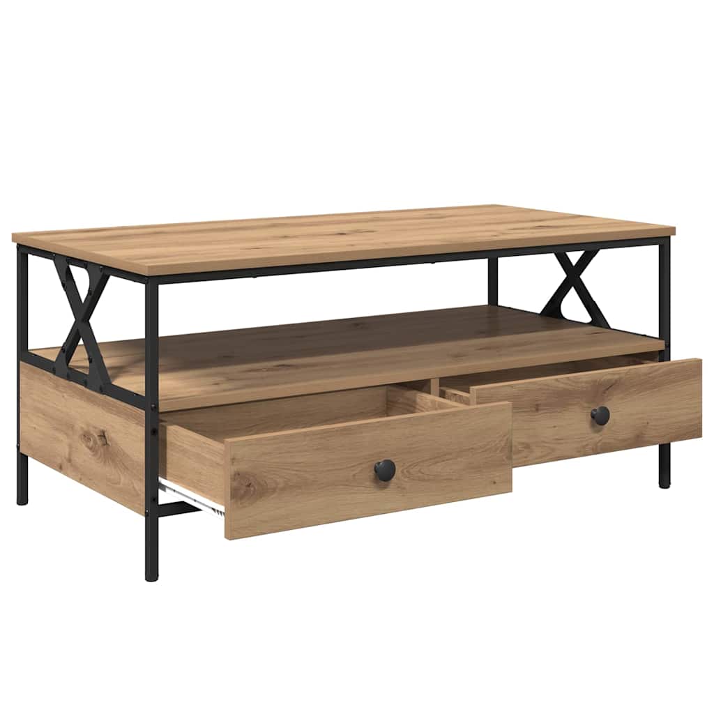 Kaffebord artisan eik 100 x 51 x 45 cm Konstruert tre