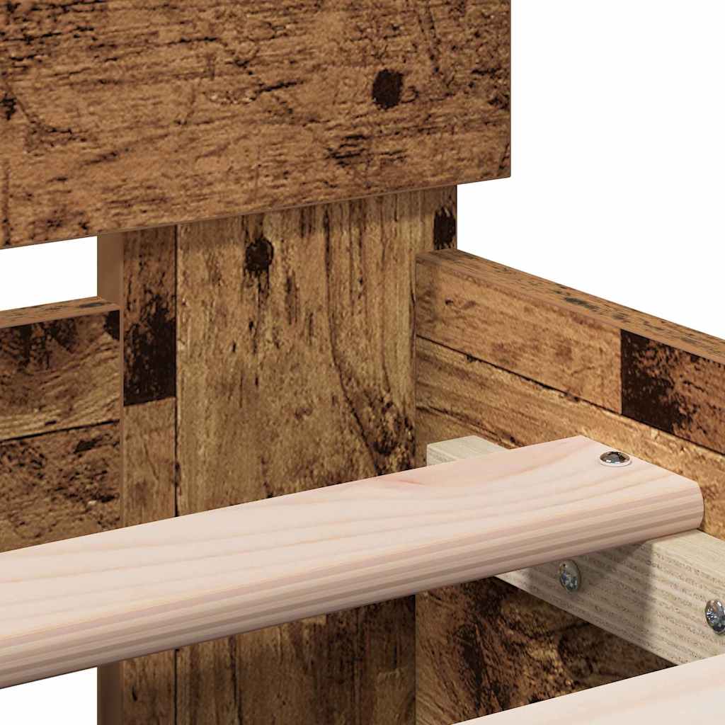 Sengestamme Gammelt tre 203 x 95 x 70 cm Konstruert tre