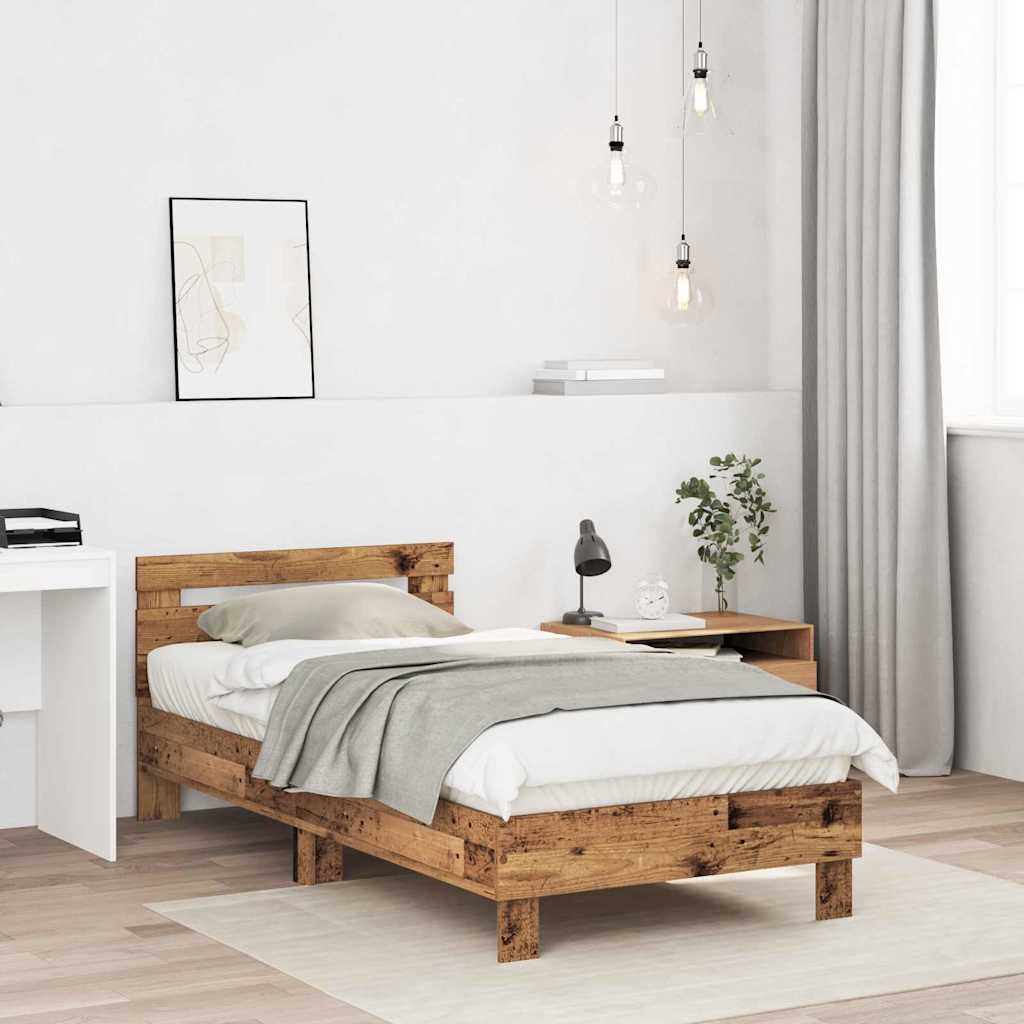 Sengestamme Gammelt tre 193 x 95 x 88 cm Konstruert tre