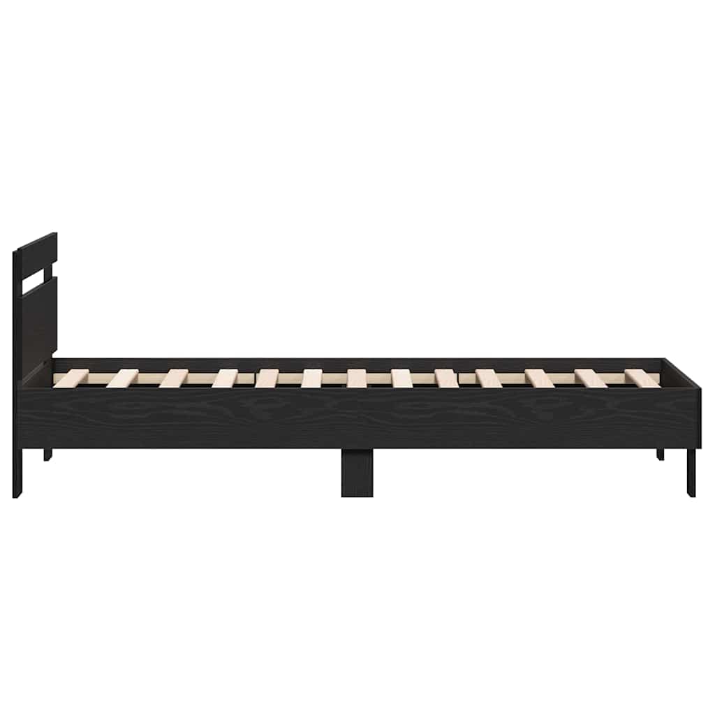 Sengestamme Svart Eik 193 x 95 x 88 cm Konstruert tre