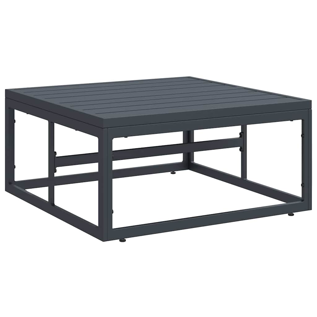 Hagesofa Set med pute 5 pcs Svart Stål