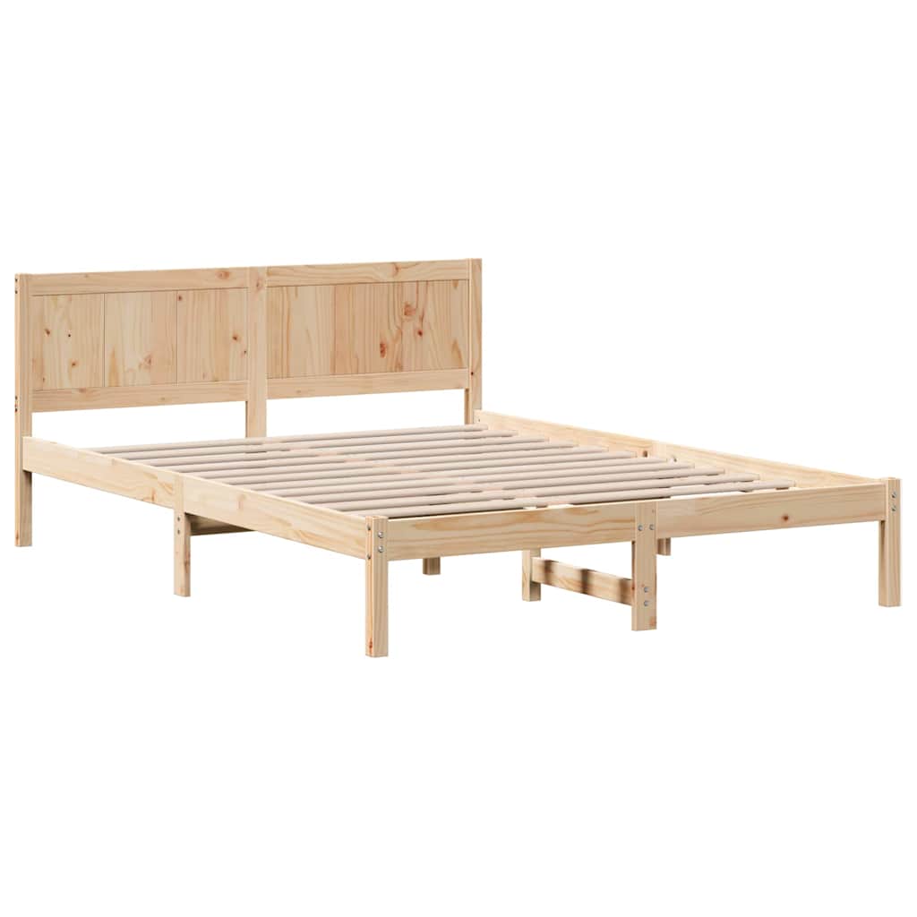Sengestamme Brun 140 x 200 cm Massivt furutre
