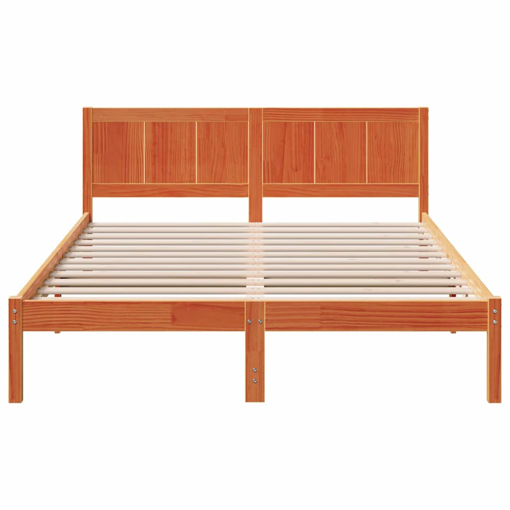 Sengestamme Brun 140 x 200 cm Massivt furutre