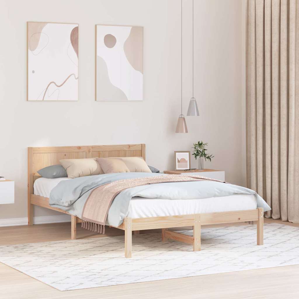 Sengestamme Brun 120 x 190 cm Massivt furutre