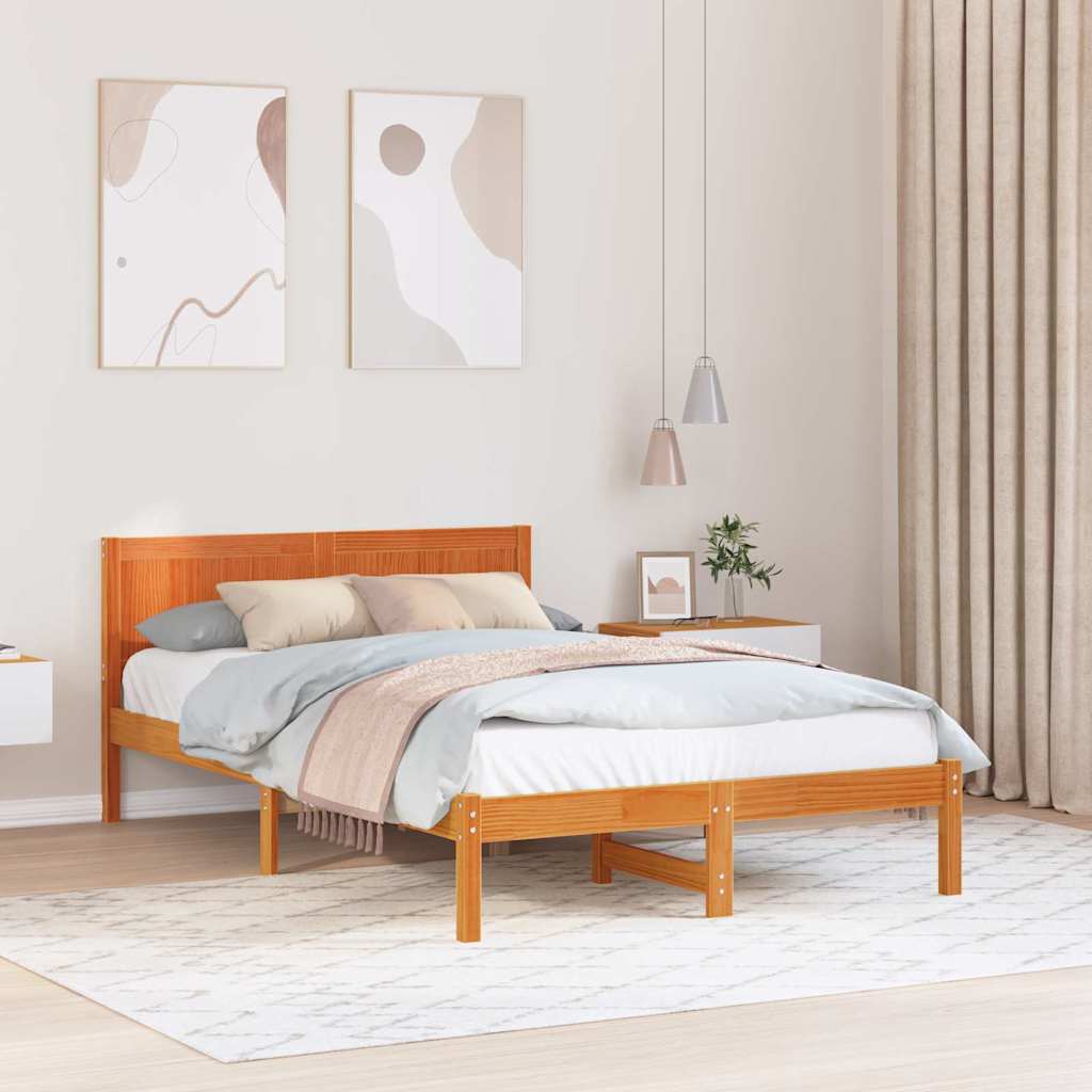 Sengestamme Brun 120 x 190 cm Massivt furutre