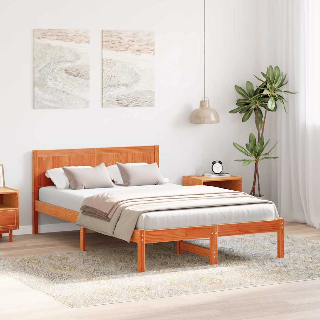 Sengestamme Brun 120 x 190 cm Massivt furutre