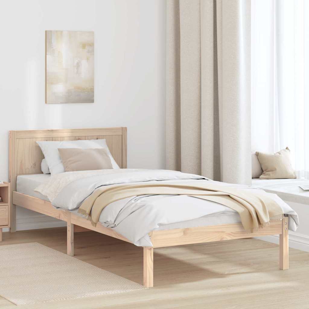 Sengestamme Brun 75 x 190 cm Massivt furutre