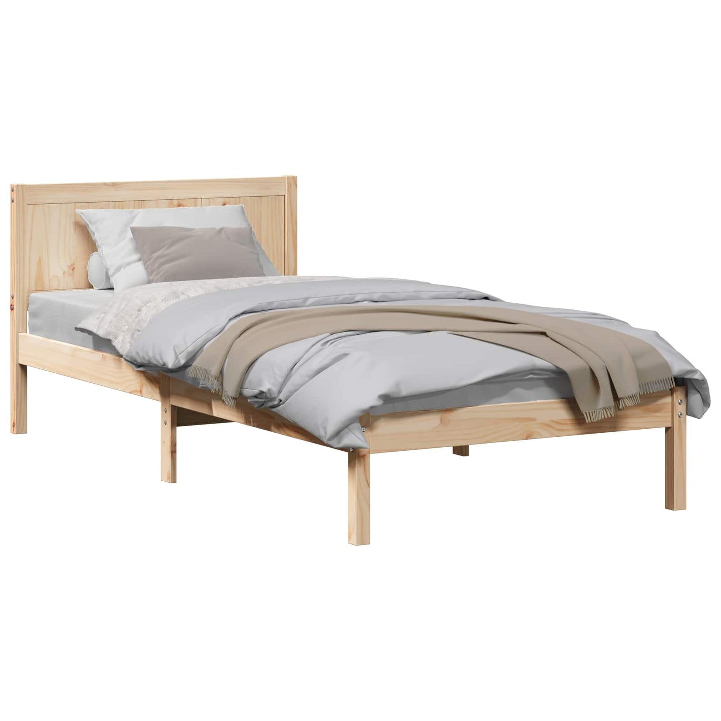 Sengestamme Brun 75 x 190 cm Massivt furutre
